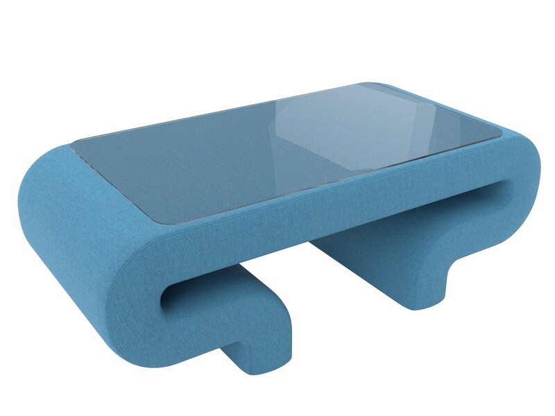 Стол Волна, Рогожка, Амур 10 голубой