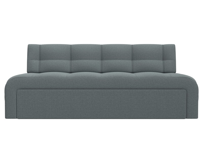 Диван кухонный прямой Люксор, Рогожка, Амур 07 серый