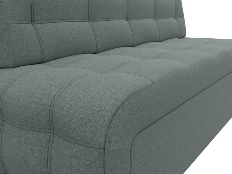 Диван кухонный прямой Люксор, Рогожка, Амур 07 серый