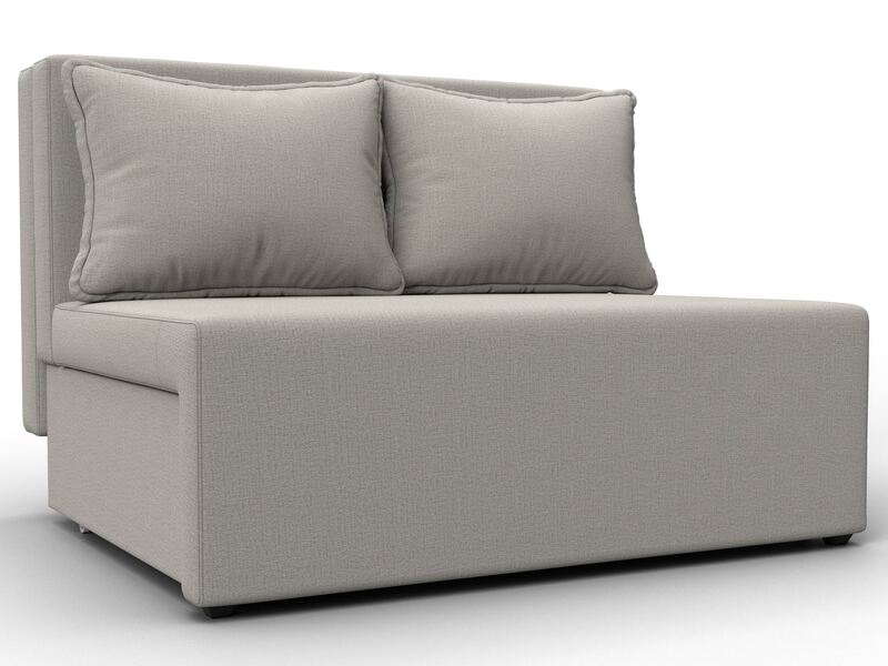 Диван прямой Лагуна, Рогожка, Амур 02 бежевый