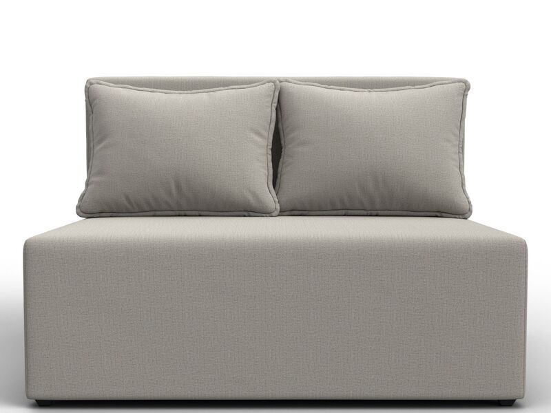 Диван прямой Лагуна, Рогожка, Амур 02 бежевый