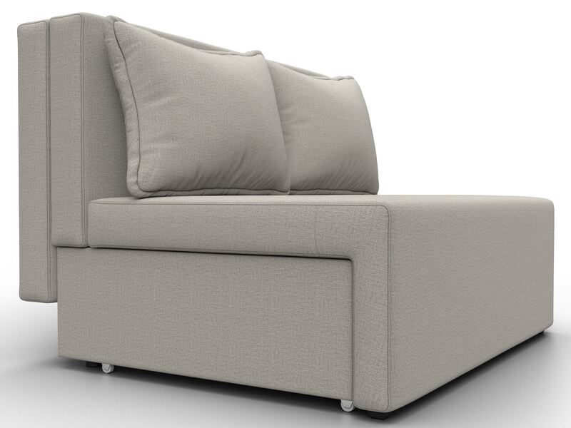 Диван прямой Лагуна, Рогожка, Амур 02 бежевый