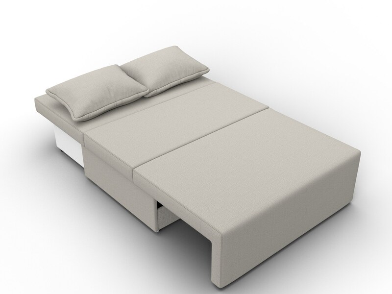 Диван прямой Лагуна, Рогожка, Амур 02 бежевый