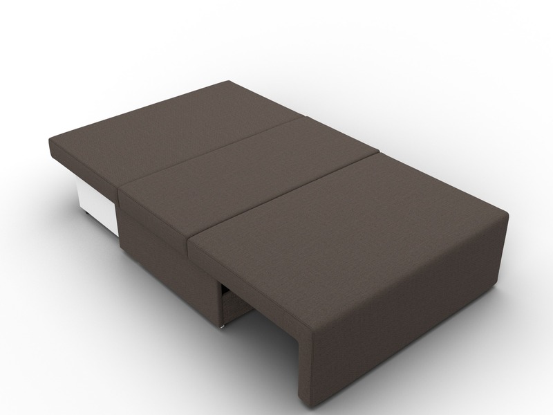 Диван прямой Лагуна, Рогожка, Амур 05 коричневый