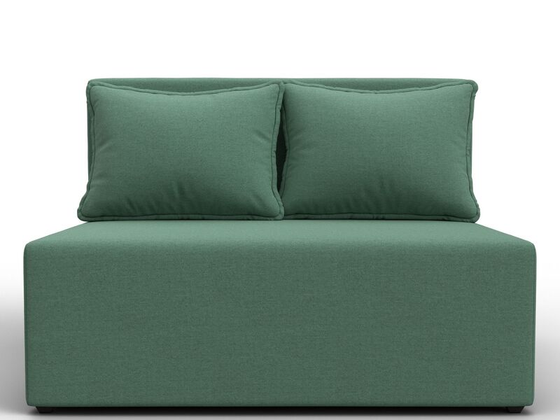 Диван прямой Лагуна, Рогожка, Амур 11 зеленый