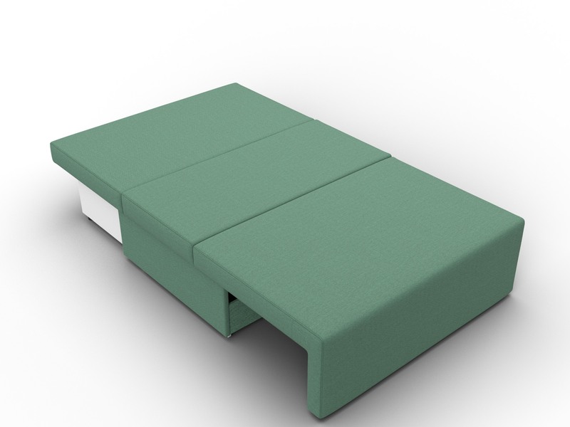 Диван прямой Лагуна, Рогожка, Амур 11 зеленый