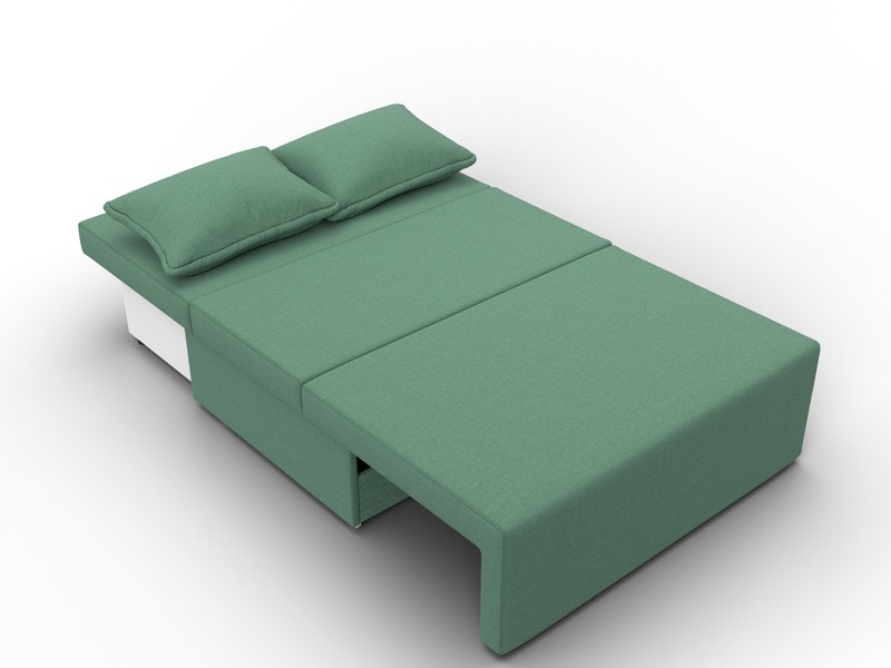 Диван прямой Лагуна, Рогожка, Амур 11 зеленый