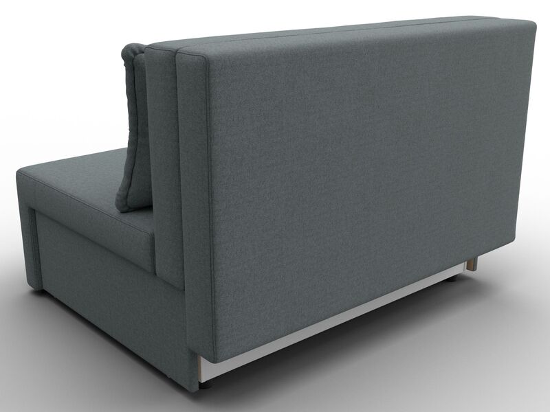 Диван прямой Лагуна, Рогожка, Амур 07 серый