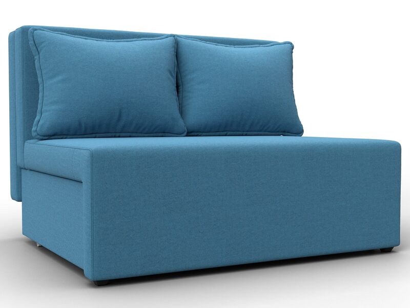 Диван прямой Лагуна, Рогожка, Амур 10 голубой