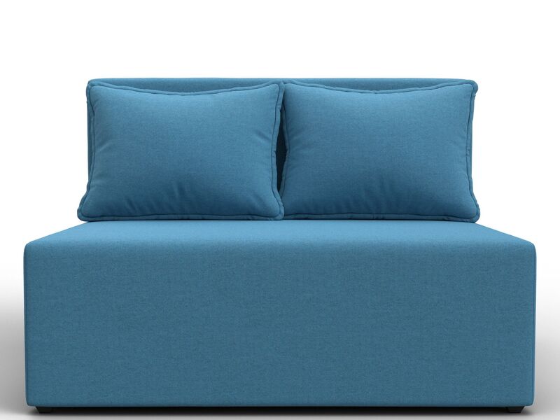 Диван прямой Лагуна, Рогожка, Амур 10 голубой