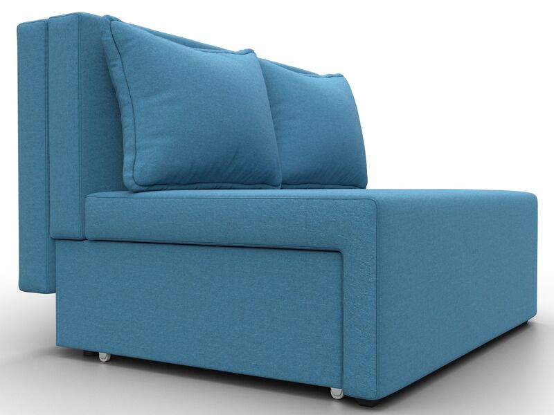 Диван прямой Лагуна, Рогожка, Амур 10 голубой