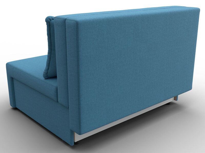 Диван прямой Лагуна, Рогожка, Амур 10 голубой