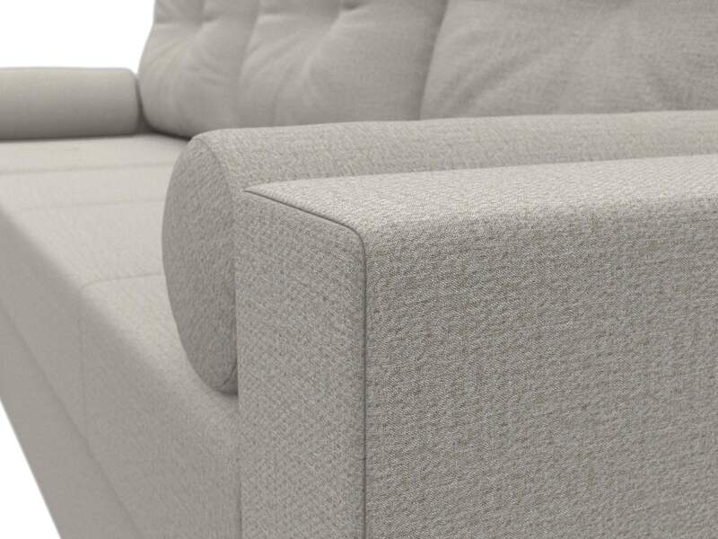 Диван угловой Верона Лайт левый угол, Рогожка, Амур 02 бежевый