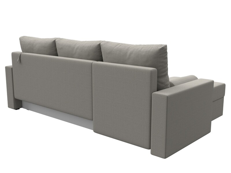 Диван угловой Верона Лайт левый угол, Рогожка, Амур 02 бежевый