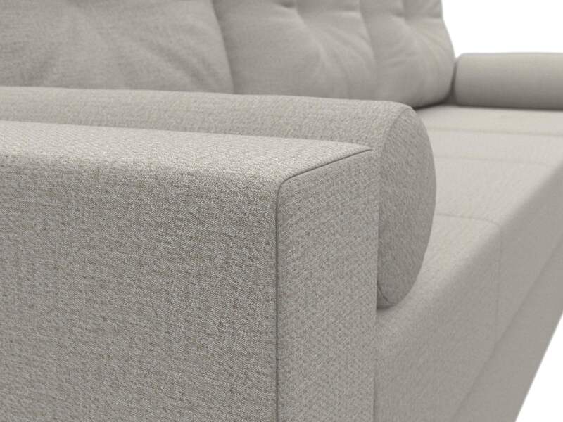 Диван угловой Верона Лайт правый угол, Рогожка, Амур 02 бежевый