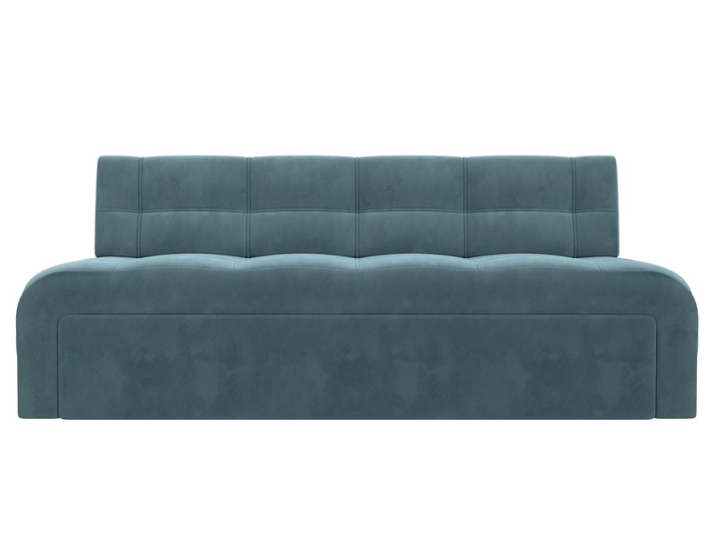 Диван кухонный прямой Люксор, Велюр, SEVEN 113 бирюзовый