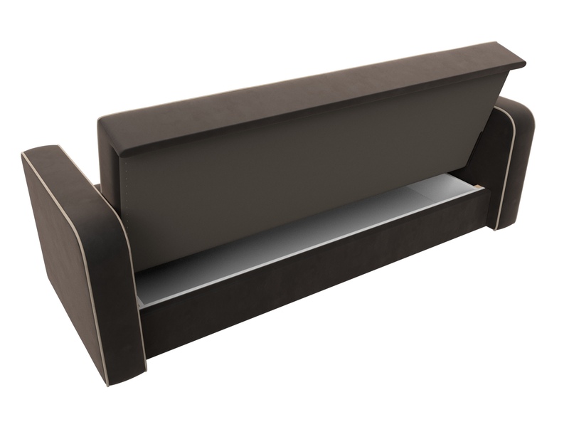 Диван-книжка Тур, Велюр, Seven 727 коричневый;Seven 729 бежевый