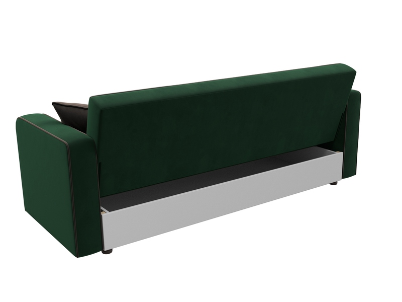 Диван-книжка Тур, Велюр, Seven 626 зеленый;Seven 727 коричневый