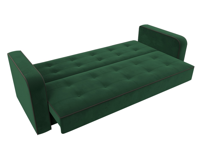 Диван-книжка Тур, Велюр, Seven 626 зеленый;Seven 727 коричневый