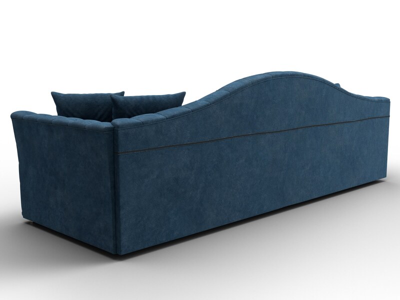Диван прямой Артис, Велюр, BRUT 11 синий