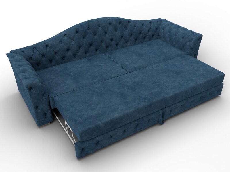 Диван прямой Артис, Велюр, BRUT 11 синий