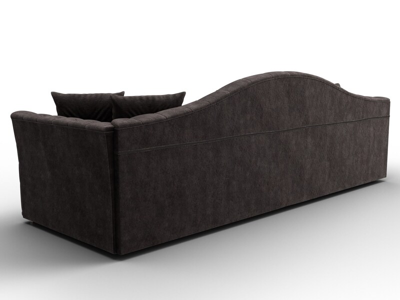 Диван прямой Артис, Велюр, BRUT 17 коричневый