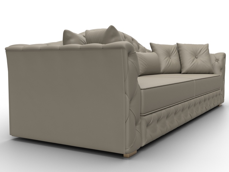 Диван прямой Артис, Экокожа, GRIFON 04 бежевый