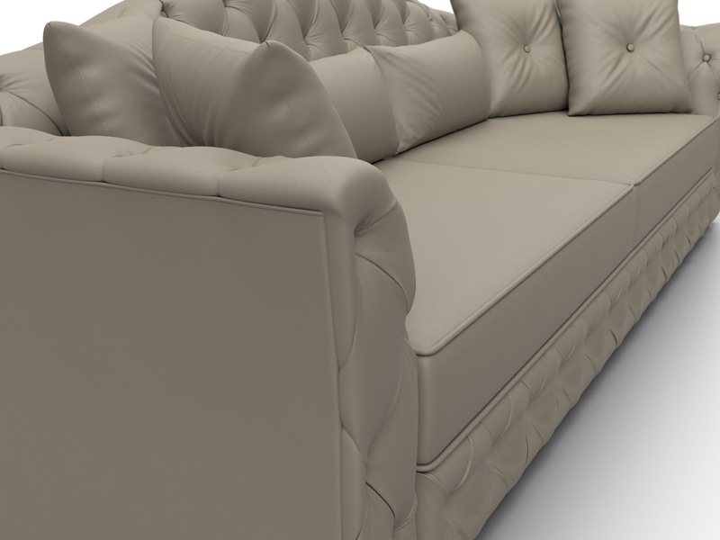 Диван прямой Артис, Экокожа, GRIFON 04 бежевый