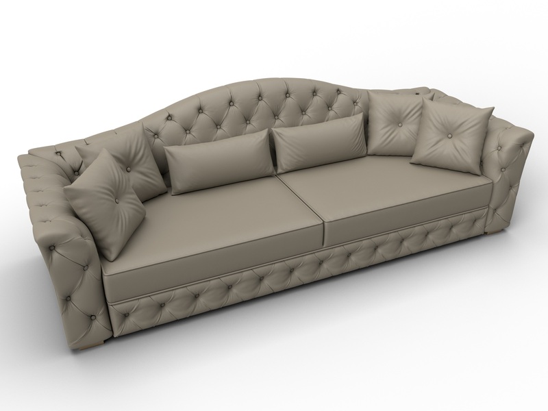 Диван прямой Артис, Экокожа, GRIFON 04 бежевый