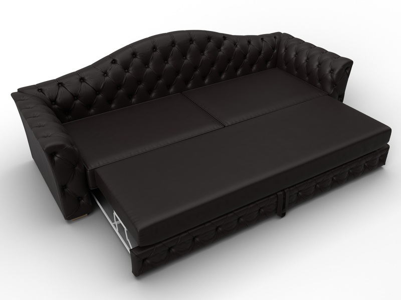 Диван прямой Артис, Экокожа, GRIFON 12 коричневый