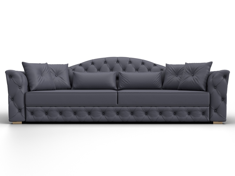 Диван прямой Артис, Экокожа, GRIFON 15 серый