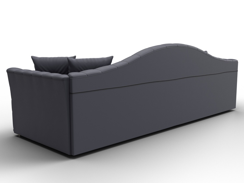 Диван прямой Артис, Экокожа, GRIFON 15 серый