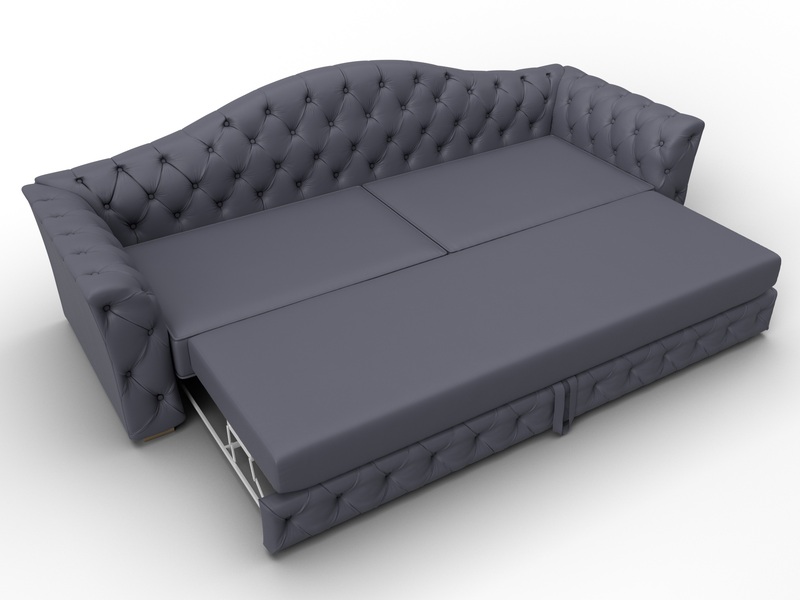 Диван прямой Артис, Экокожа, GRIFON 15 серый