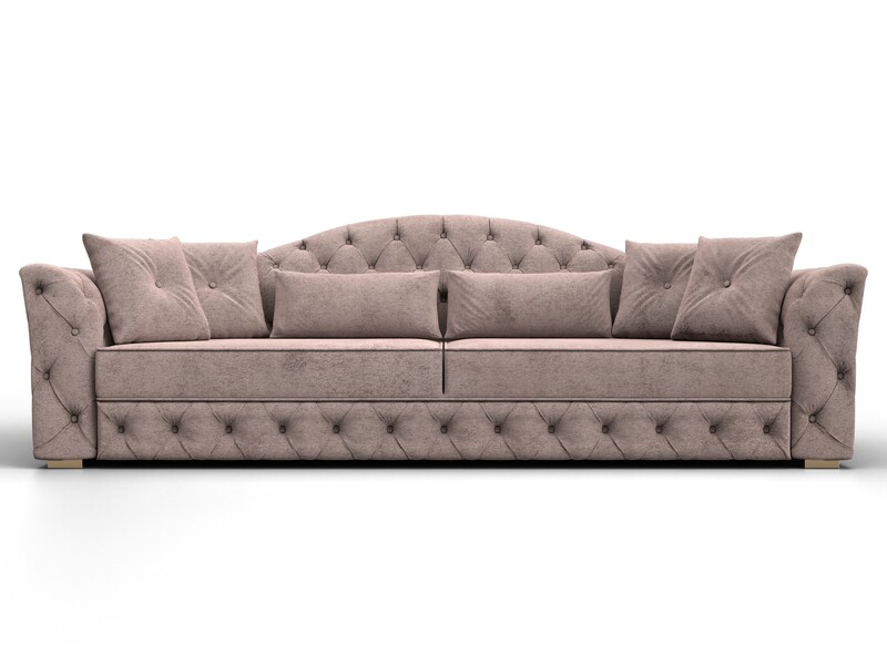 Диван прямой Артис, Велюр, TOWER 05 бежевый