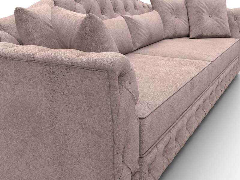 Диван прямой Артис, Велюр, TOWER 05 бежевый