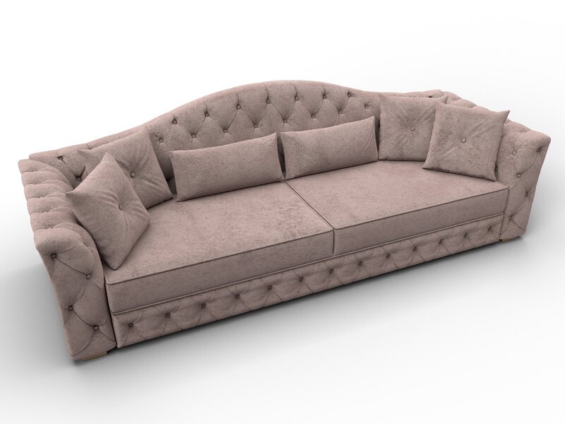 Диван прямой Артис, Велюр, TOWER 05 бежевый