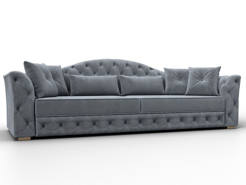 Диван прямой Артис, Велюр, TOWER 10 серый