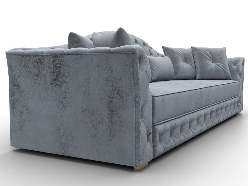 Диван прямой Артис, Велюр, TOWER 10 серый