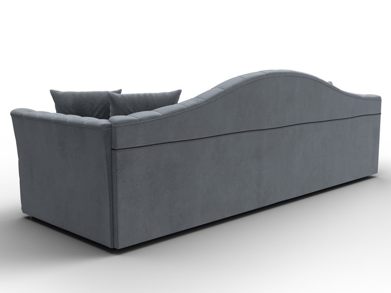 Диван прямой Артис, Велюр, TOWER 10 серый