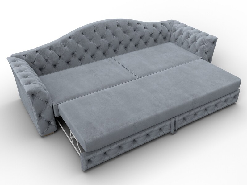 Диван прямой Артис, Велюр, TOWER 10 серый