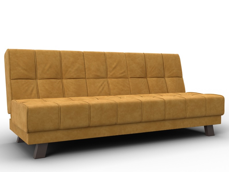 Диван прямой Винсент, Велюр, BRUT 10 желтый