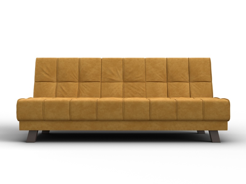 Диван прямой Винсент, Велюр, BRUT 10 желтый