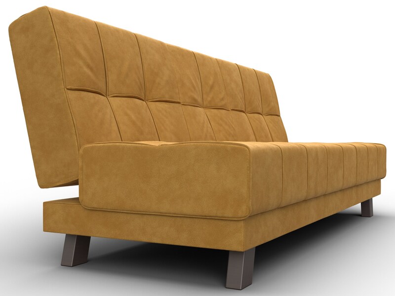 Диван прямой Винсент, Велюр, BRUT 10 желтый