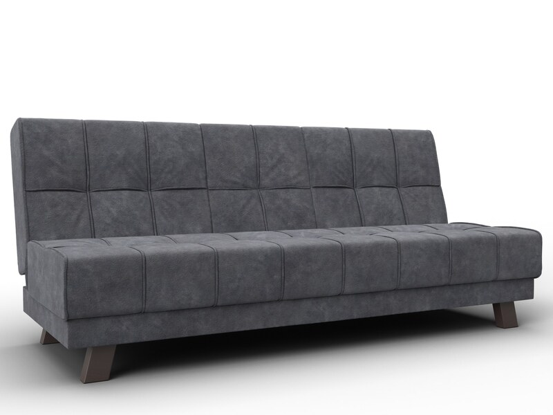 Диван прямой Винсент, Велюр, BRUT 16 темно-серый