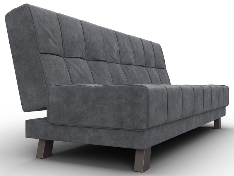 Диван прямой Винсент, Велюр, BRUT 16 темно-серый