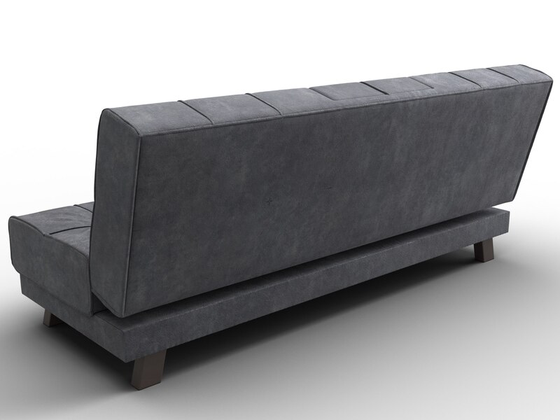 Диван прямой Винсент, Велюр, BRUT 16 темно-серый