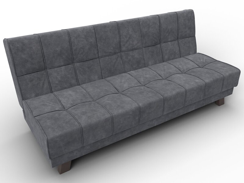 Диван прямой Винсент, Велюр, BRUT 16 темно-серый