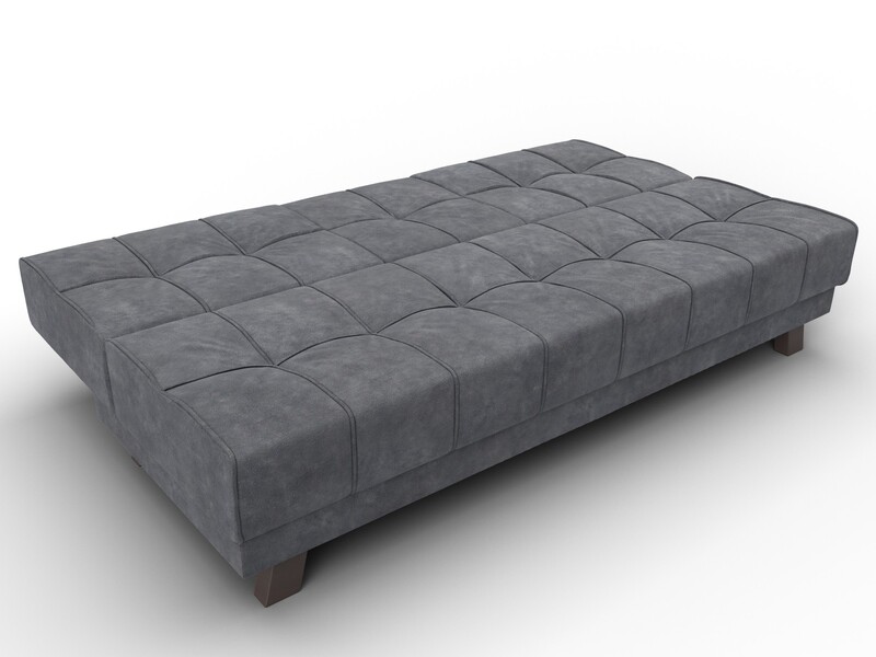 Диван прямой Винсент, Велюр, BRUT 16 темно-серый