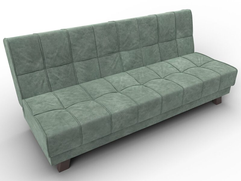 Диван прямой Винсент, Велюр, BRUT 08 зеленый
