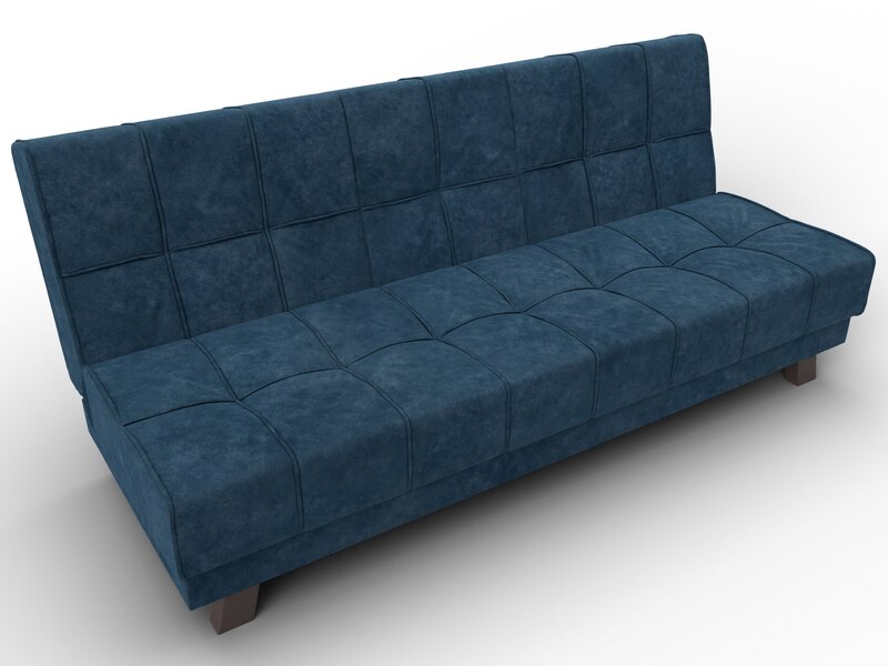 Диван прямой Винсент, Велюр, BRUT 11 синий